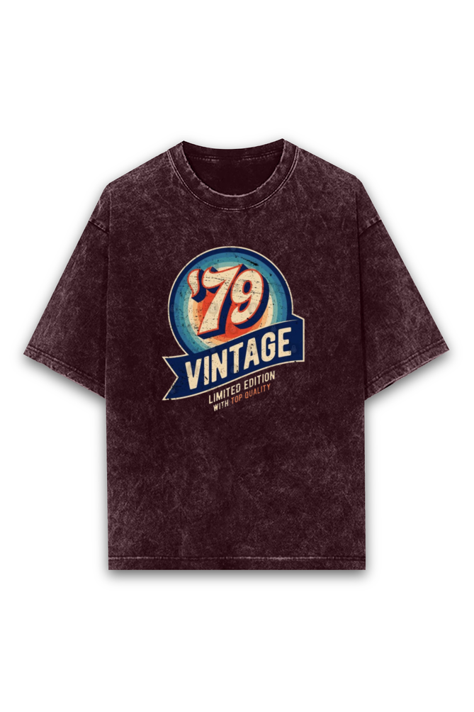 Acid Wash Classic Unisex Oversized T-Shirt