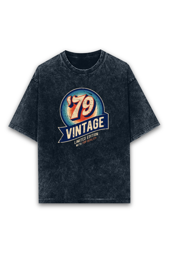 Acid Wash Classic Unisex Oversized T-Shirt
