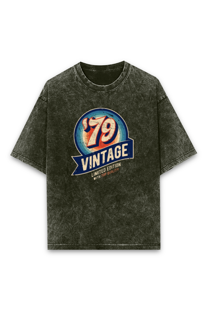 Acid Wash Classic Unisex Oversized T-Shirt