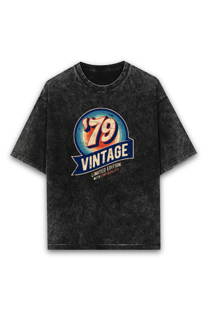 Acid Wash Classic Unisex Oversized T-Shirt