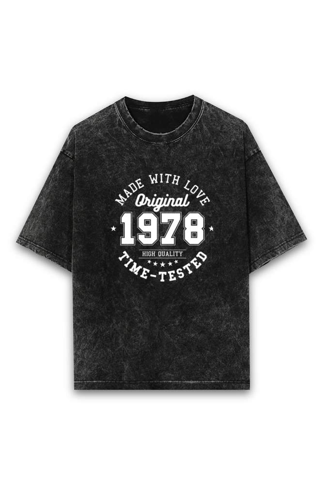 Acid Wash Classic Unisex Oversized T-Shirt