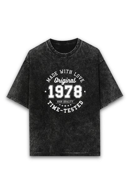 Acid Wash Classic Unisex Oversized T-Shirt