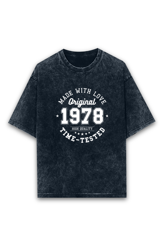 Acid Wash Classic Unisex Oversized T-Shirt