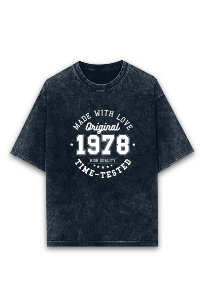 Acid Wash Classic Unisex Oversized T-Shirt