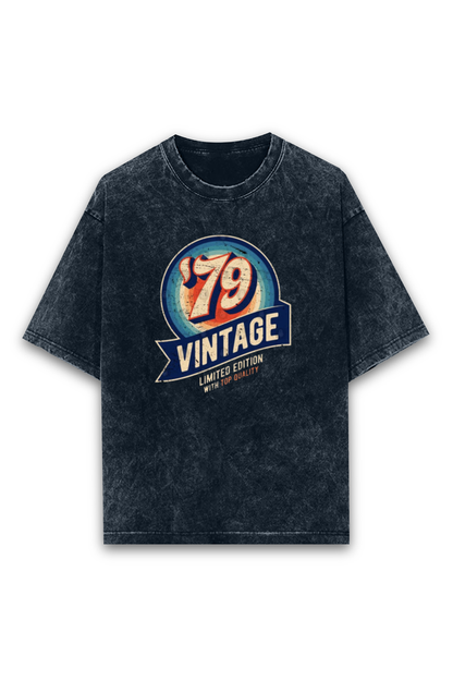 Acid Wash Classic Unisex Oversized T-Shirt