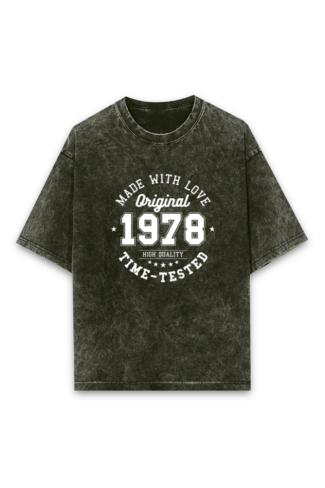 Acid Wash Classic Unisex Oversized T-Shirt