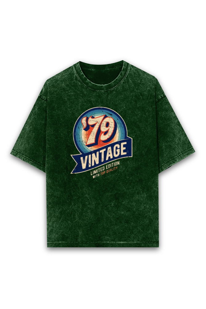 Acid Wash Classic Unisex Oversized T-Shirt