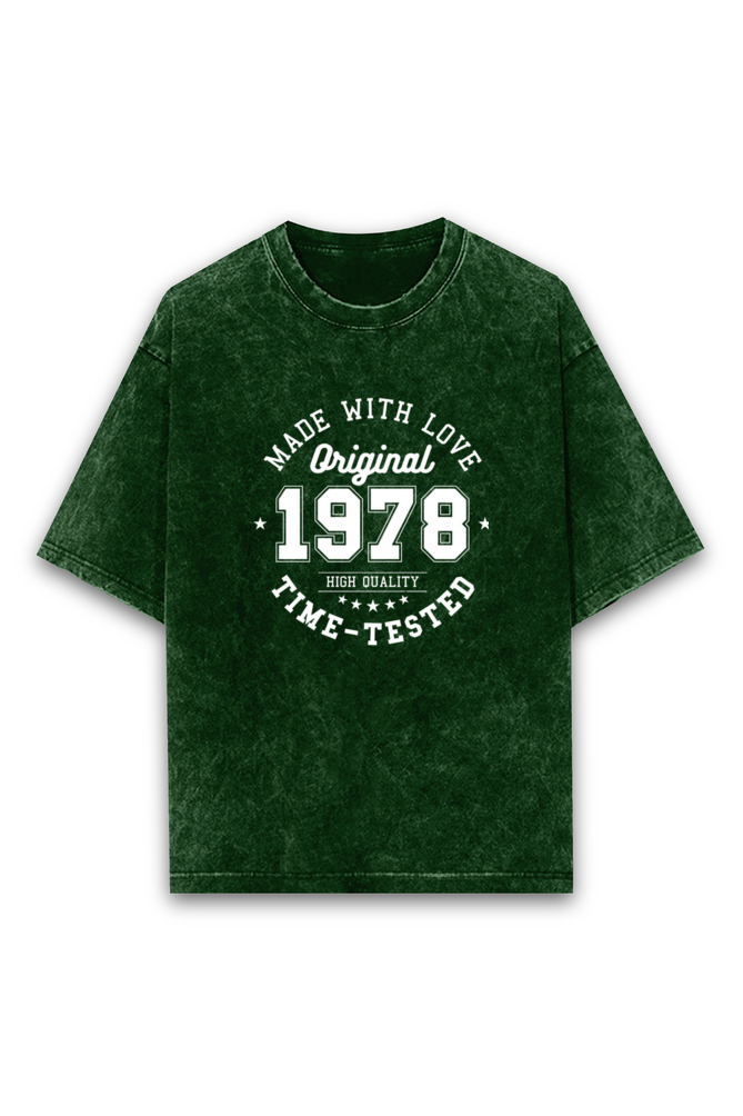 Acid Wash Classic Unisex Oversized T-Shirt