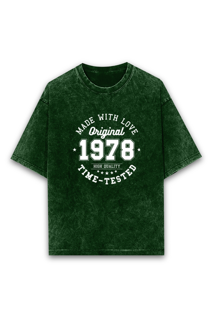 Acid Wash Classic Unisex Oversized T-Shirt
