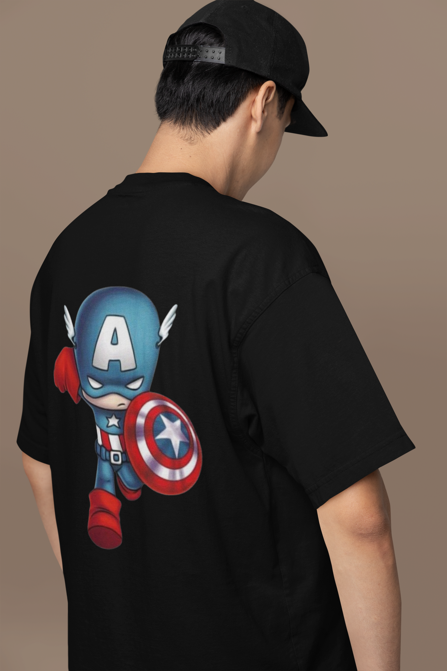 Oversized T-Shirts - Marvel Captain America